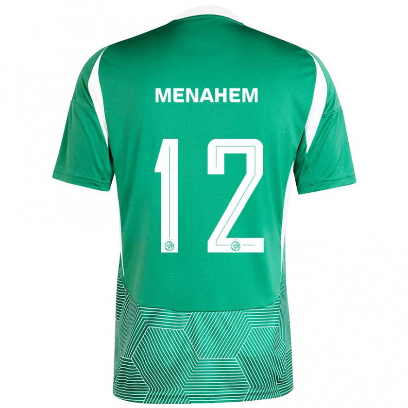 Kandiny Herren Sun Menahem #12 Grün Weiß Heimtrikot Trikot 2024/25 T-Shirt