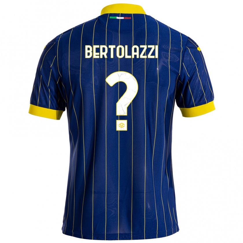 Kandiny Herren Giovanni Bertolazzi #0 Blau Gelb Heimtrikot Trikot 2024/25 T-Shirt