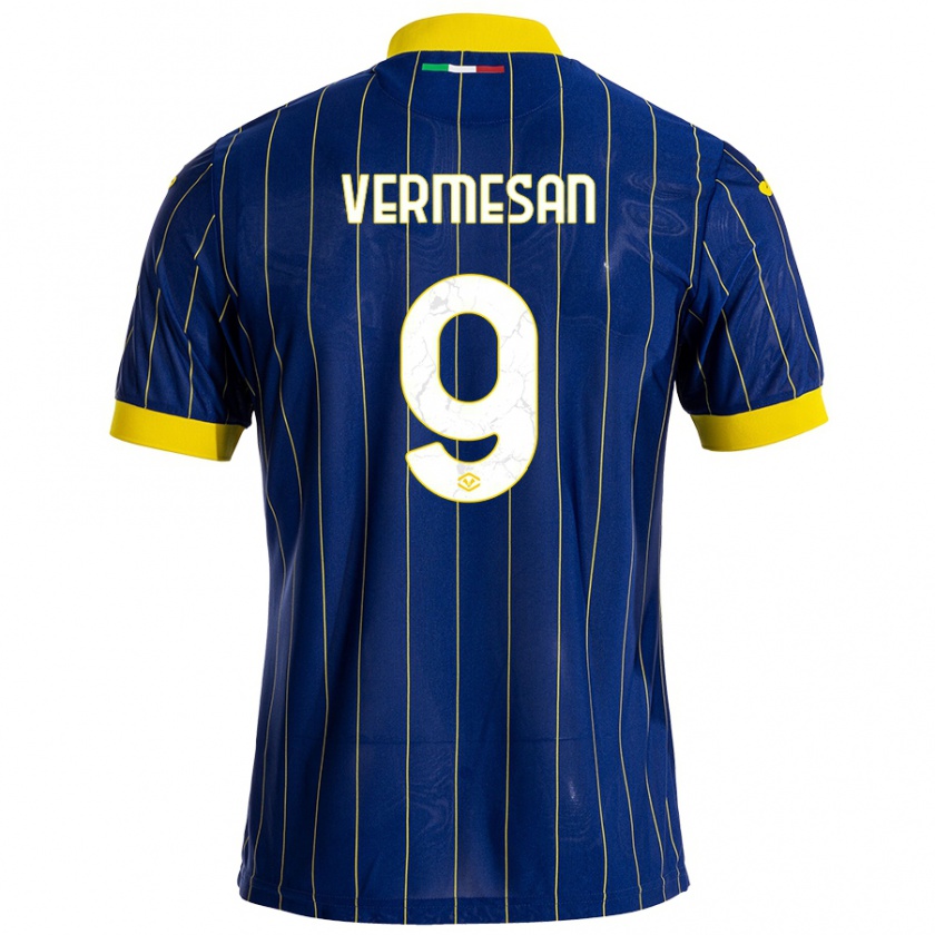 Kandiny Herren Ioan Vermeșan #9 Blau Gelb Heimtrikot Trikot 2024/25 T-Shirt