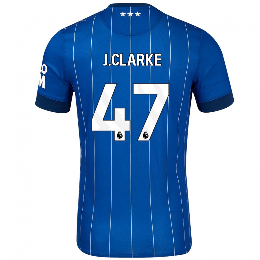 Kandiny Herren Jack Clarke #47 Marineblau Heimtrikot Trikot 2024/25 T-Shirt