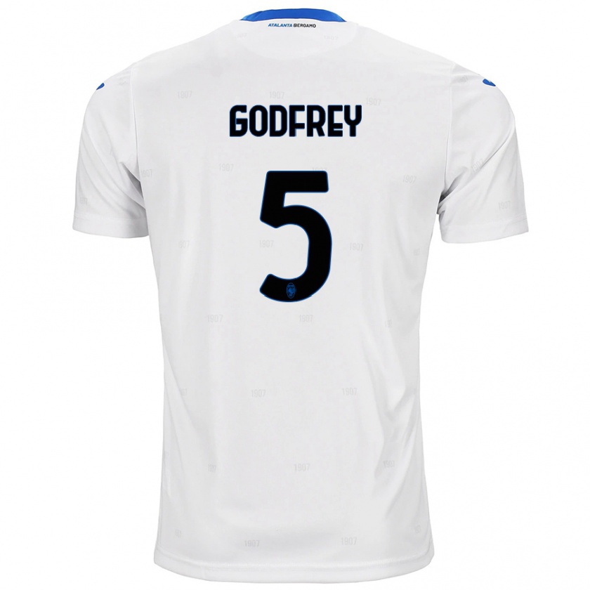 Kandiny Herren Ben Godfrey #5 Weiß Auswärtstrikot Trikot 2024/25 T-Shirt