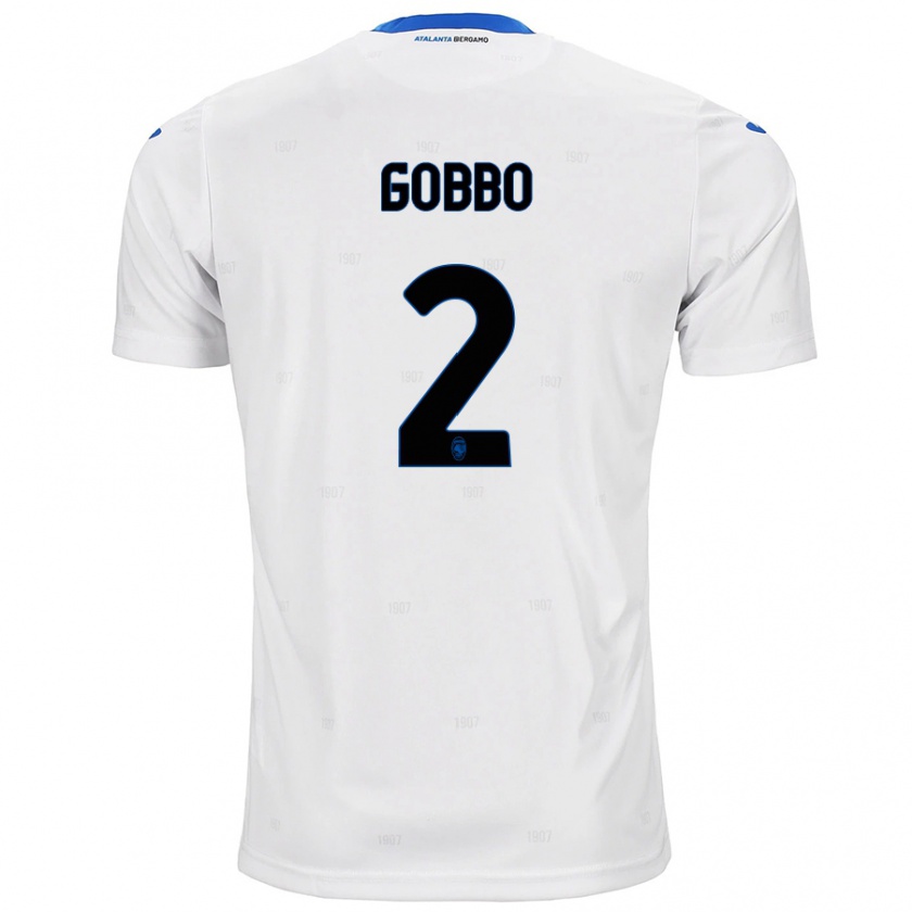 Kandiny Herren Luca Gobbo #2 Weiß Auswärtstrikot Trikot 2024/25 T-Shirt