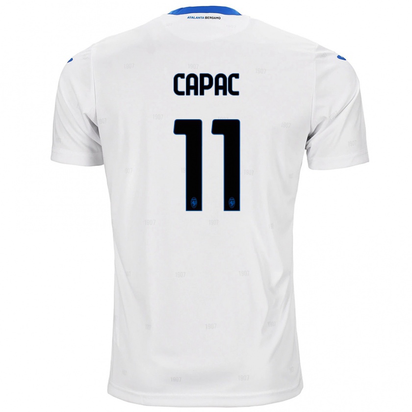 Kandiny Herren Alexandru Capac #11 Weiß Auswärtstrikot Trikot 2024/25 T-Shirt