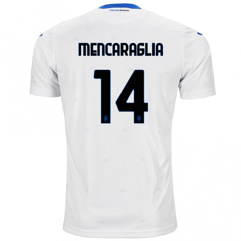 Kandiny Herren Filippo Mencaraglia #14 Weiß Auswärtstrikot Trikot 2024/25 T-Shirt