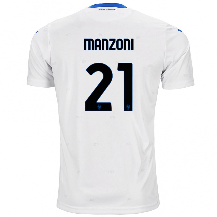 Kandiny Herren Alberto Manzoni #21 Weiß Auswärtstrikot Trikot 2024/25 T-Shirt