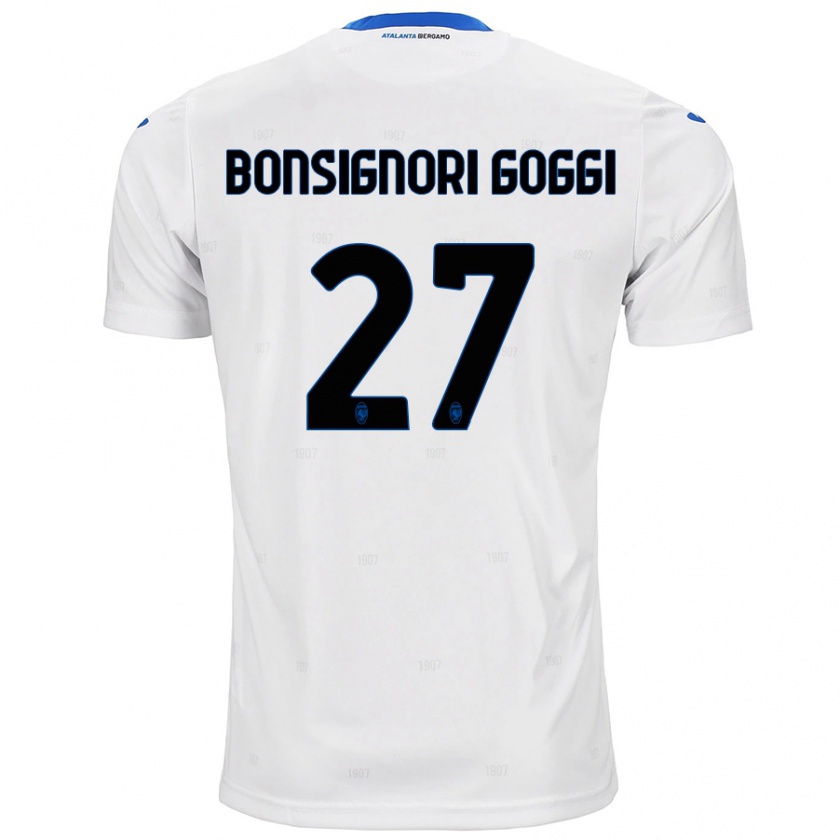 Kandiny Herren Lorenzo Bonsignori Goggi #27 Weiß Auswärtstrikot Trikot 2024/25 T-Shirt