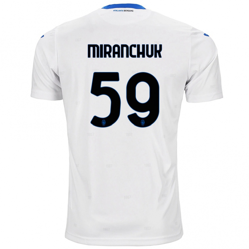 Kandiny Herren Aleksey Miranchuk #59 Weiß Auswärtstrikot Trikot 2024/25 T-Shirt