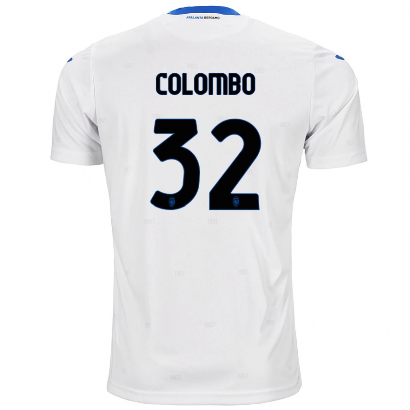 Kandiny Herren Matteo Colombo #32 Weiß Auswärtstrikot Trikot 2024/25 T-Shirt