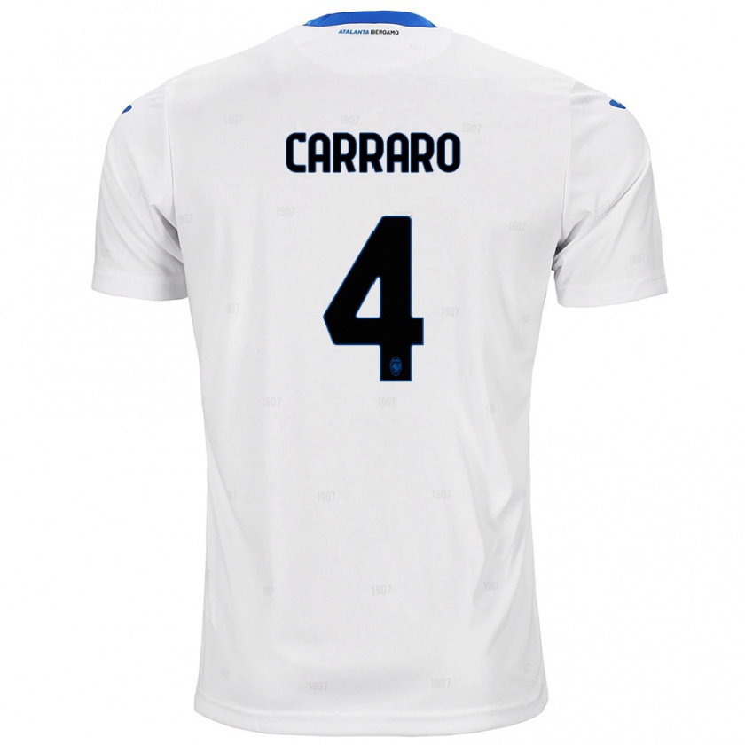 Kandiny Herren Marco Carraro #4 Weiß Auswärtstrikot Trikot 2024/25 T-Shirt