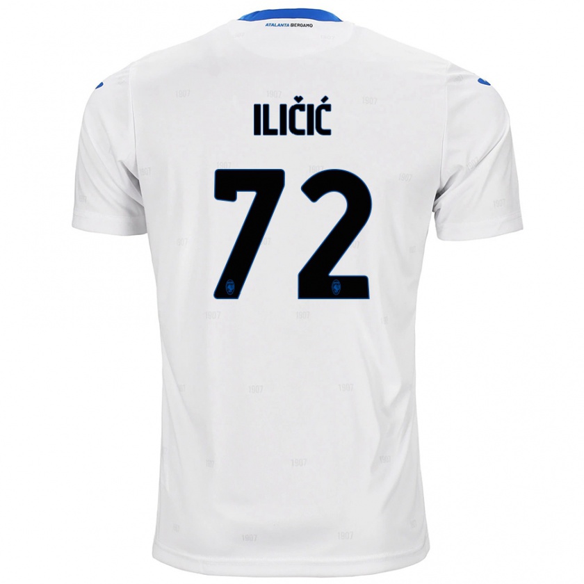 Kandiny Herren Josip Ilicic #72 Weiß Auswärtstrikot Trikot 2024/25 T-Shirt