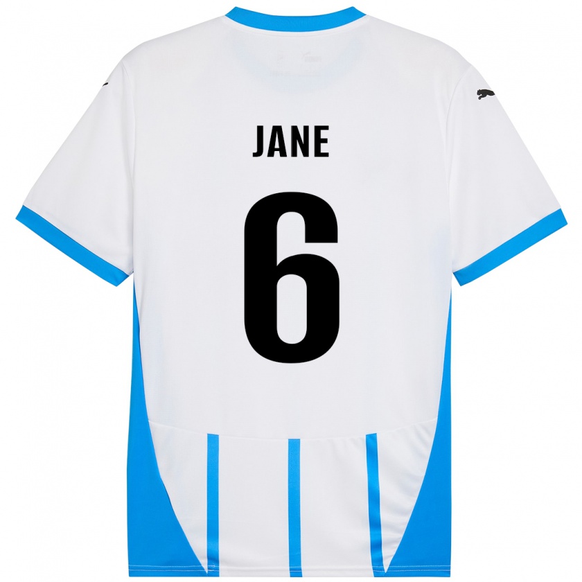 Kandiny Herren Refiloe Jane #6 Weiß Blau Auswärtstrikot Trikot 2024/25 T-Shirt