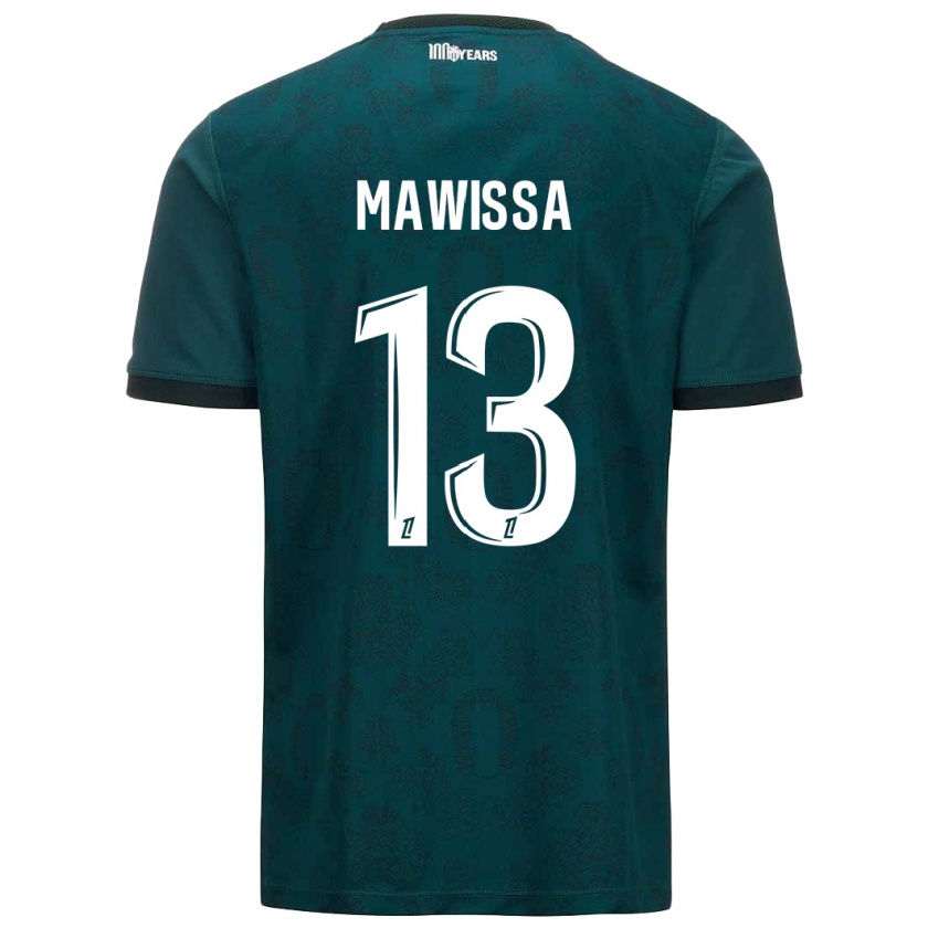 Kandiny Herren Christian Mawissa #13 Dunkelgrün Auswärtstrikot Trikot 2024/25 T-Shirt