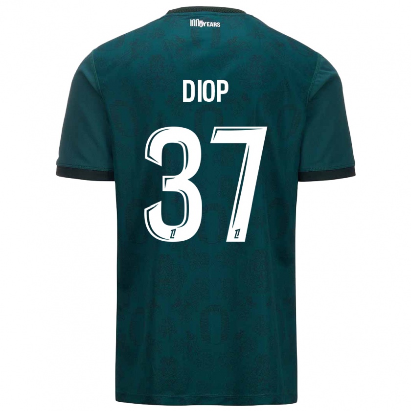 Kandiny Herren Edan Diop #37 Dunkelgrün Auswärtstrikot Trikot 2024/25 T-Shirt