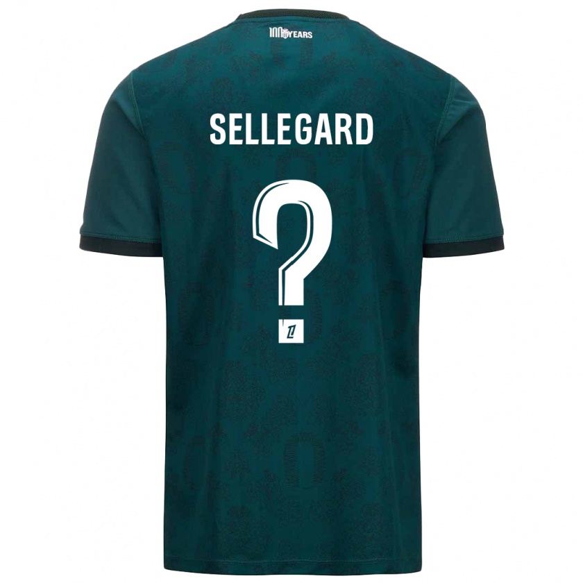 Kandiny Herren Alexander Sellegard #0 Dunkelgrün Auswärtstrikot Trikot 2024/25 T-Shirt