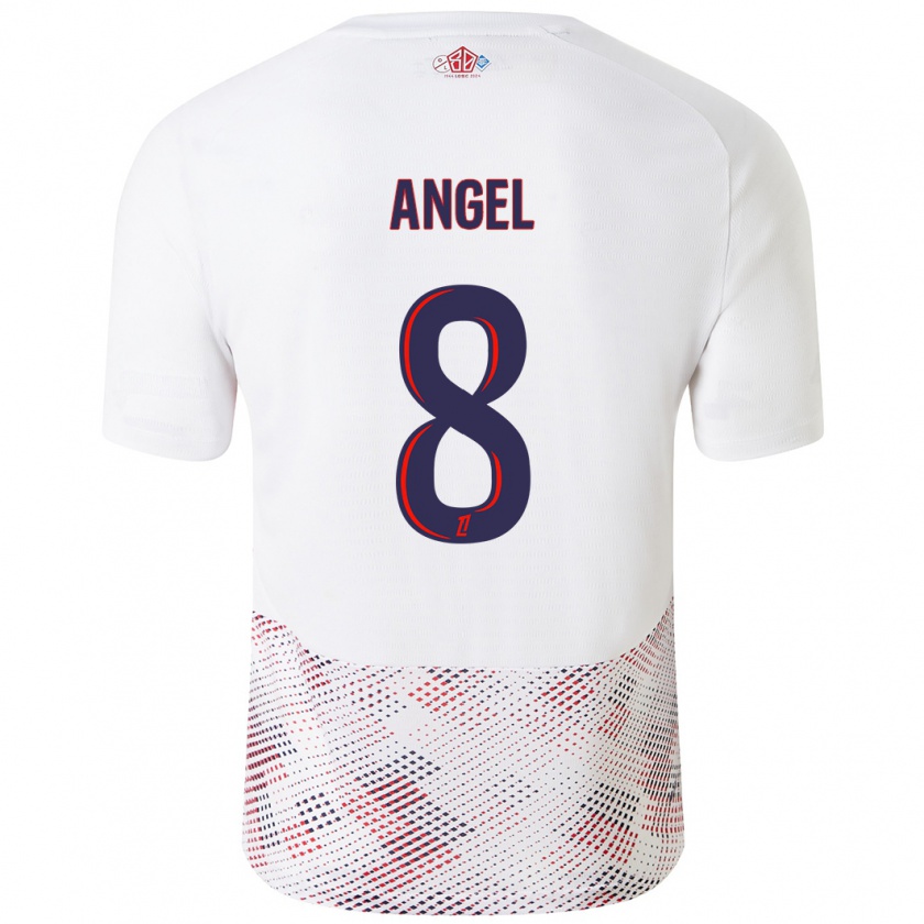 Kandiny Herren Angel Gomes #8 Weiß Königsblau Auswärtstrikot Trikot 2024/25 T-Shirt