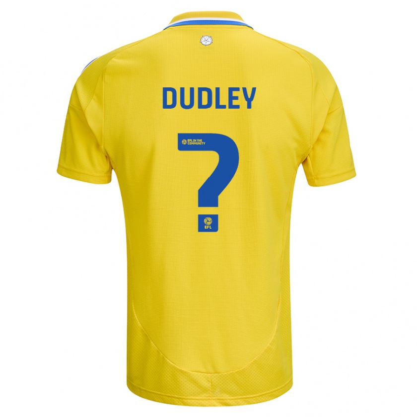 Kandiny Herren Louie Dudley #0 Gelb Blau Auswärtstrikot Trikot 2024/25 T-Shirt