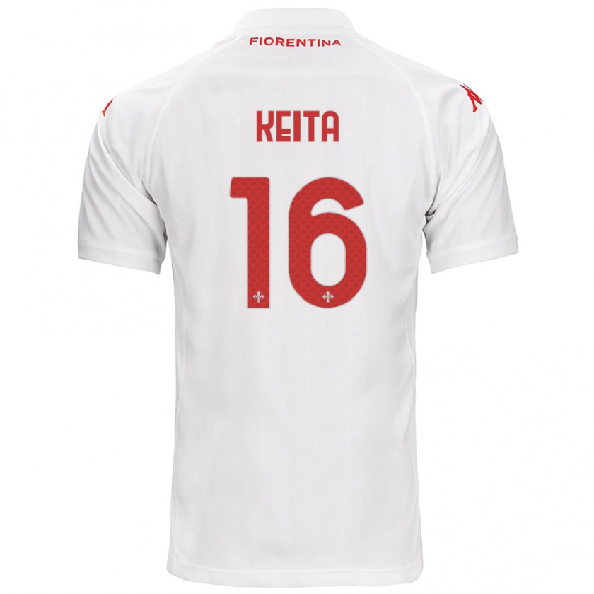 Kandiny Herren Bala Keita #16 Weiß Auswärtstrikot Trikot 2024/25 T-Shirt