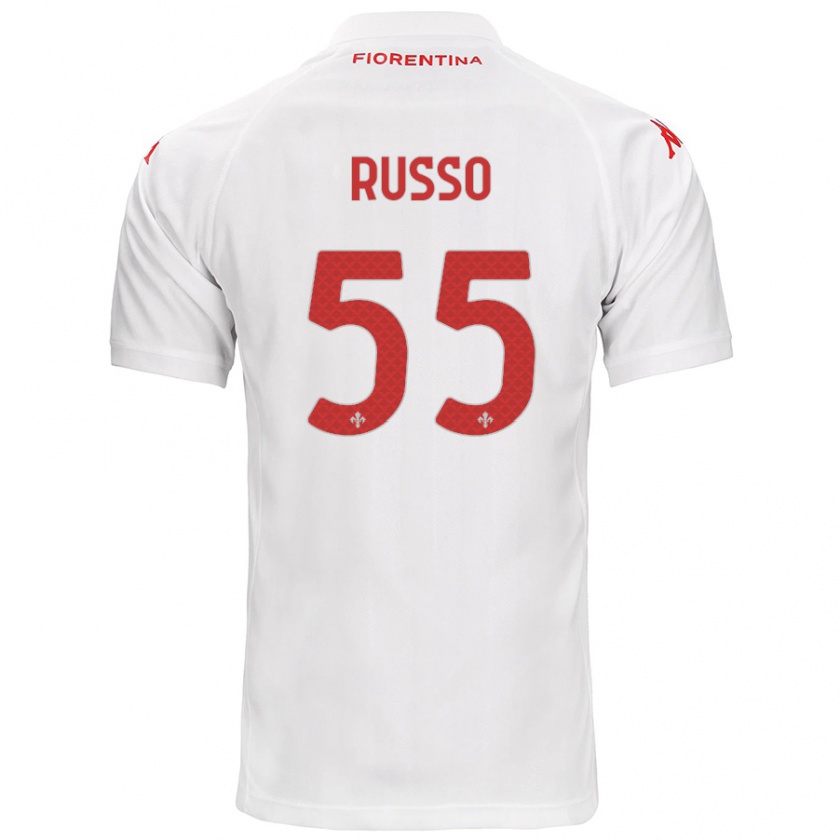 Kandiny Herren Federica Russo #55 Weiß Auswärtstrikot Trikot 2024/25 T-Shirt