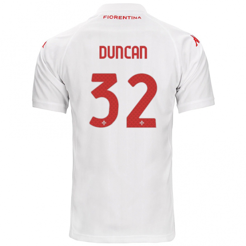 Kandiny Herren Alfred Duncan #32 Weiß Auswärtstrikot Trikot 2024/25 T-Shirt