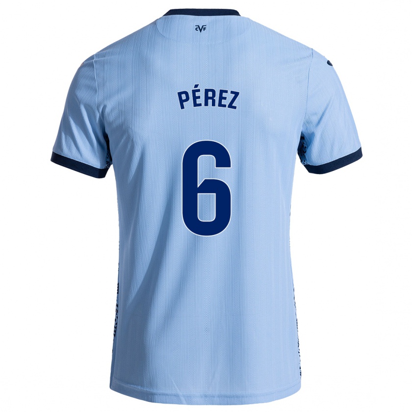 Kandiny Herren Hugo Pérez #6 Himmelblau Auswärtstrikot Trikot 2024/25 T-Shirt