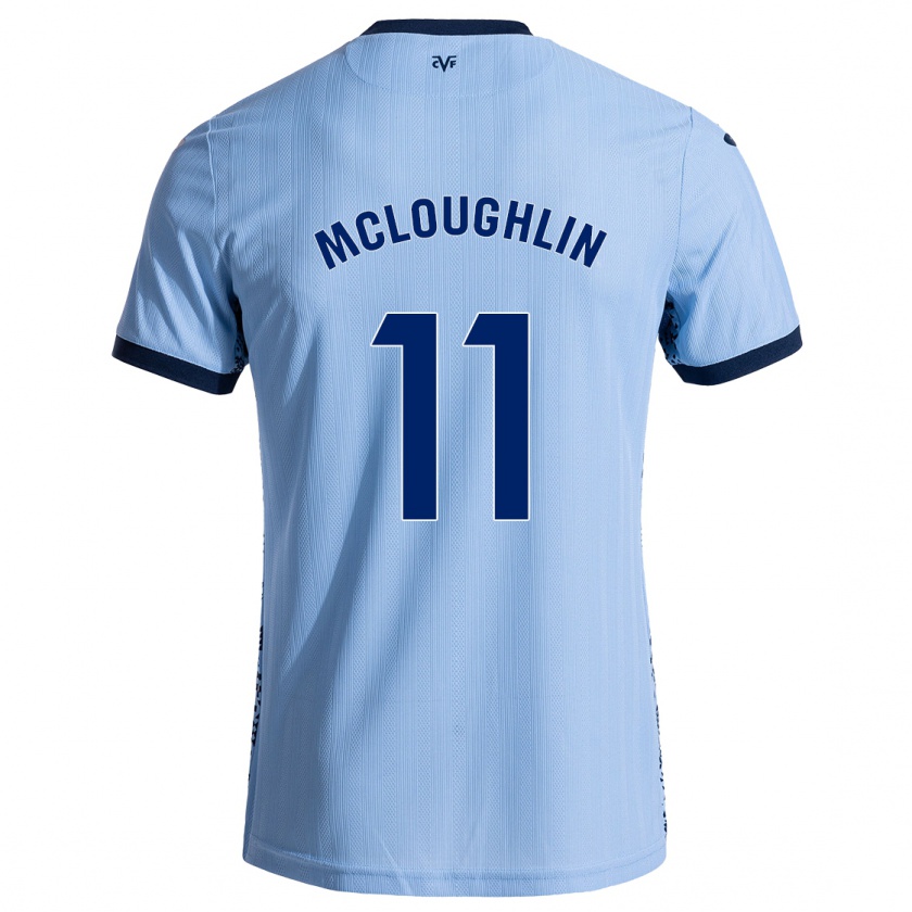 Kandiny Herren Caden Mcloughlin #11 Himmelblau Auswärtstrikot Trikot 2024/25 T-Shirt