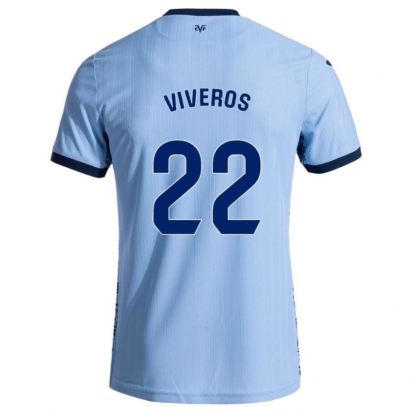 Kandiny Herren Facundo Viveros #22 Himmelblau Auswärtstrikot Trikot 2024/25 T-Shirt