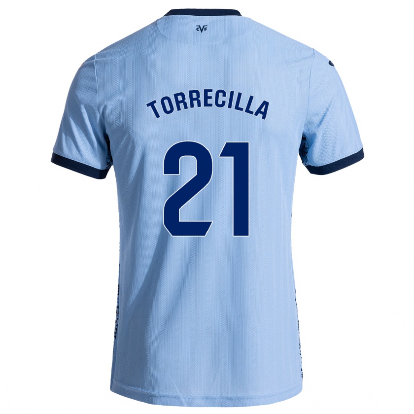 Kandiny Herren Virginia Torrecilla #21 Himmelblau Auswärtstrikot Trikot 2024/25 T-Shirt