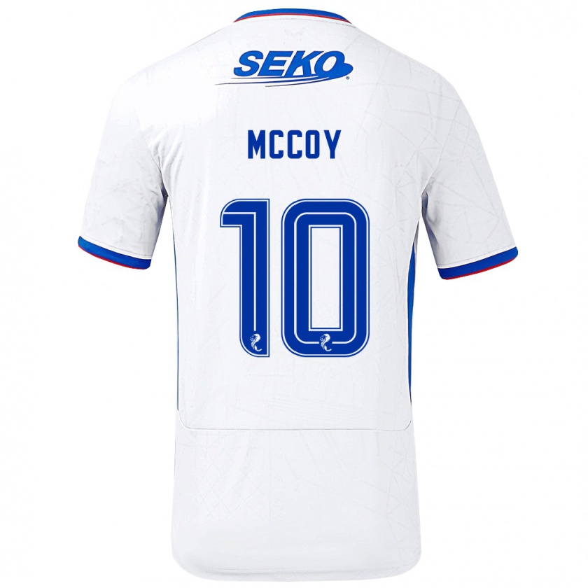 Kandiny Herren Kayla Mccoy #10 Weiß Blau Auswärtstrikot Trikot 2024/25 T-Shirt