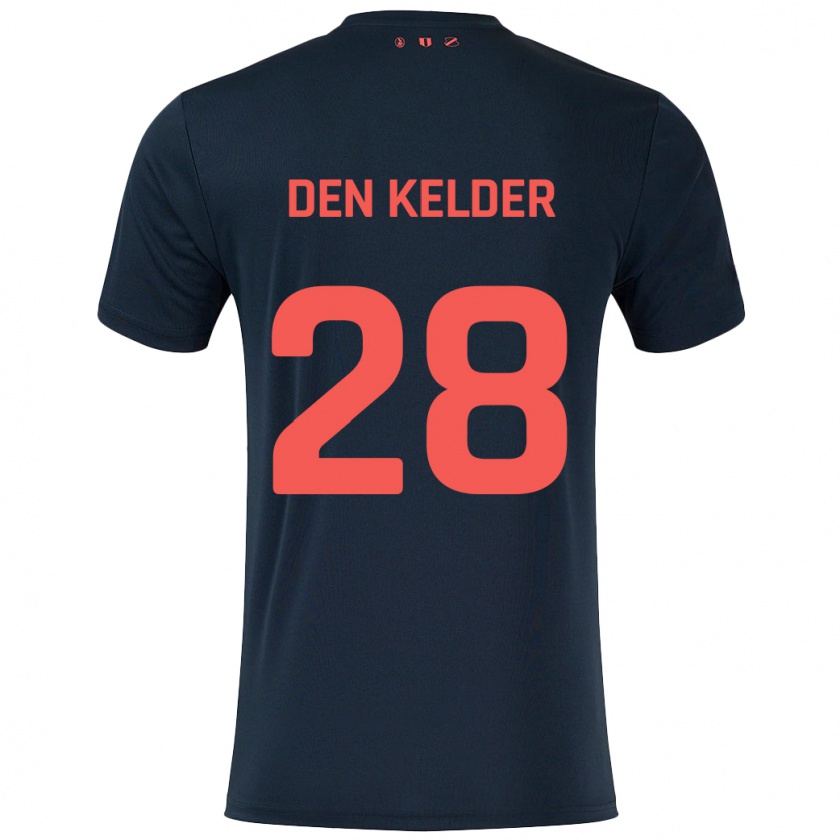 Kandiny Herren Gera Op Den Kelder #28 Schwarz Rot Auswärtstrikot Trikot 2024/25 T-Shirt