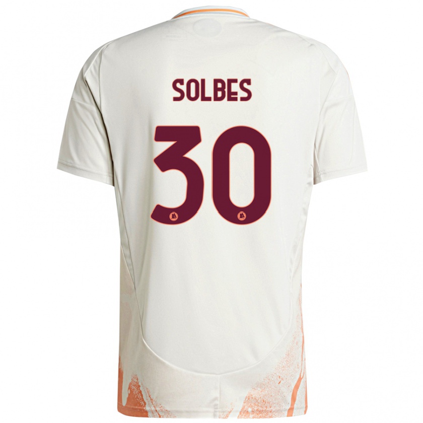 Kandiny Herren Ricardo Solbes #30 Cremeweiß Orange Auswärtstrikot Trikot 2024/25 T-Shirt