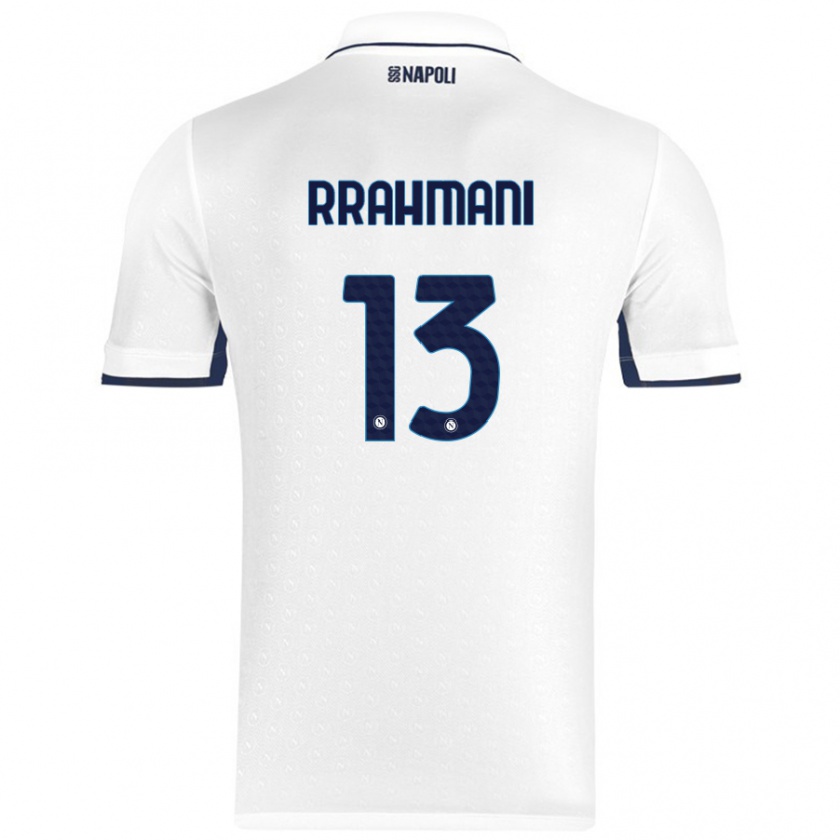 Kandiny Herren Amir Rrahmani #13 Weiß Königsblau Auswärtstrikot Trikot 2024/25 T-Shirt