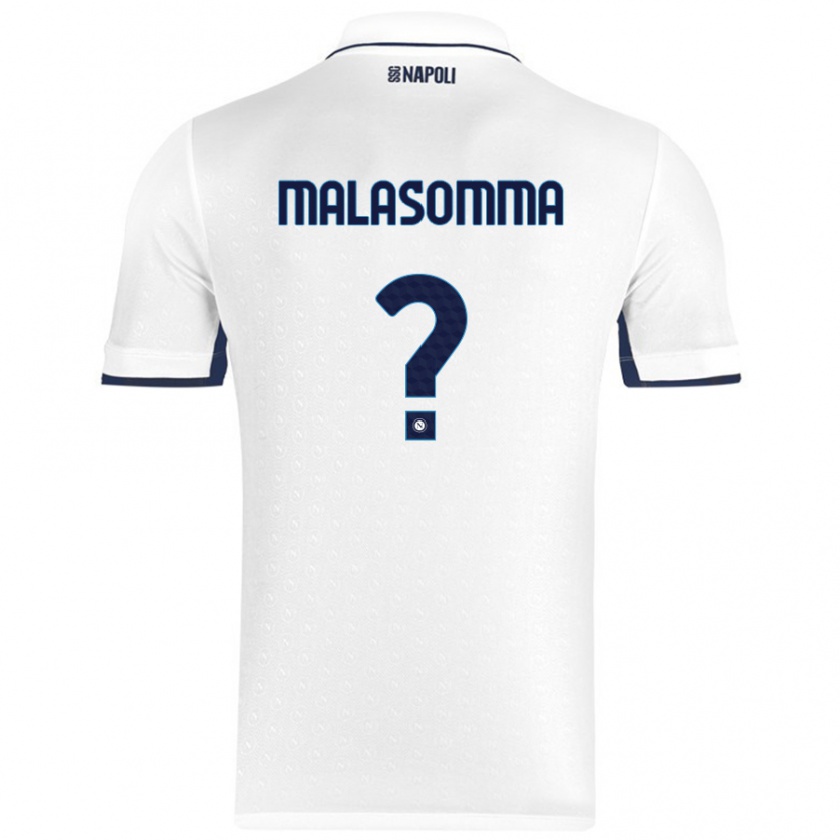 Kandiny Herren Matteo Malasomma #0 Weiß Königsblau Auswärtstrikot Trikot 2024/25 T-Shirt