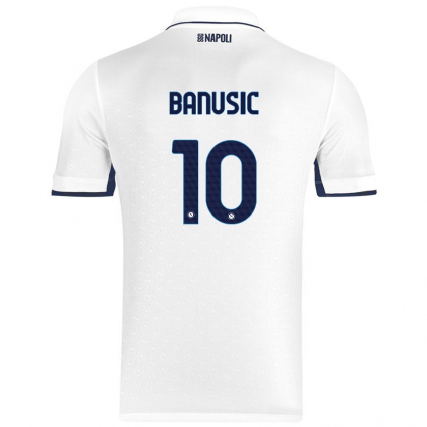 Kandiny Herren Marija Banušić #10 Weiß Königsblau Auswärtstrikot Trikot 2024/25 T-Shirt