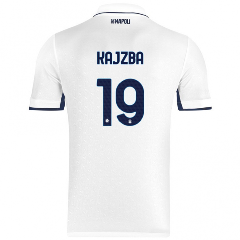 Kandiny Herren Nina Kajzba #19 Weiß Königsblau Auswärtstrikot Trikot 2024/25 T-Shirt