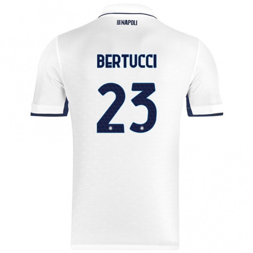 Kandiny Herren Sofia Bertucci #23 Weiß Königsblau Auswärtstrikot Trikot 2024/25 T-Shirt