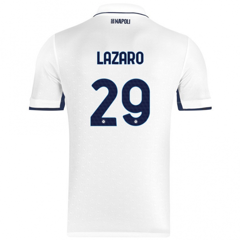 Kandiny Herren Paloma Lázaro #29 Weiß Königsblau Auswärtstrikot Trikot 2024/25 T-Shirt