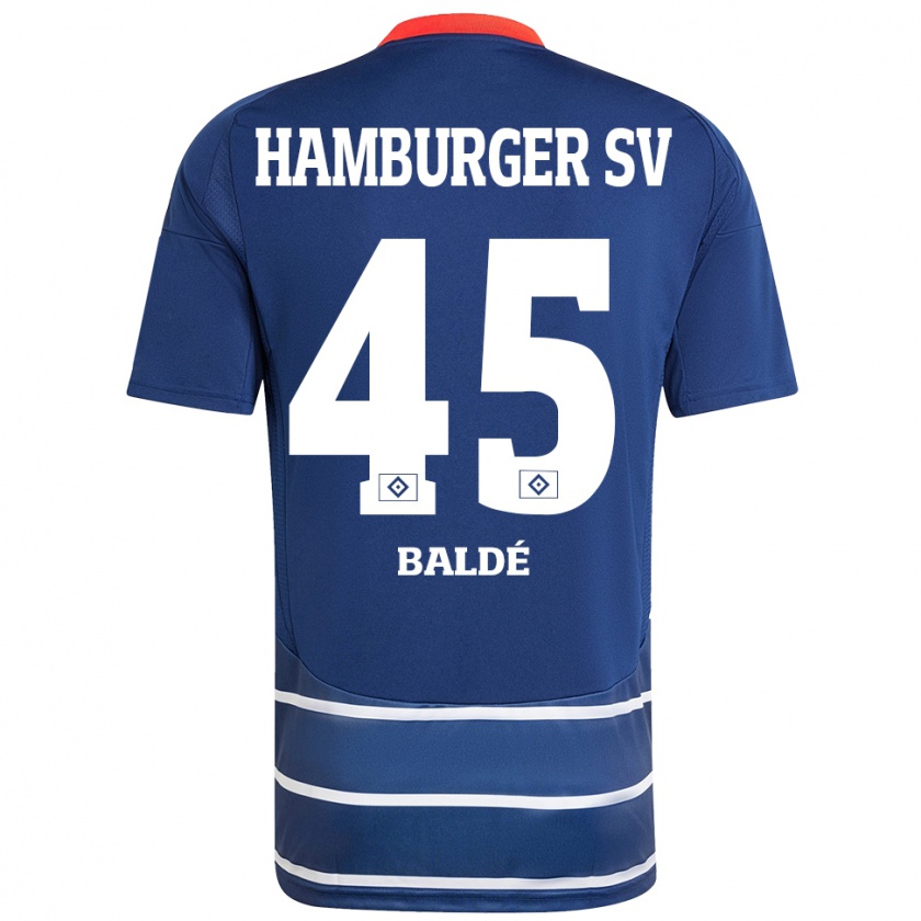 Kandiny Herren Fabio Baldé #45 Dunkelblau Auswärtstrikot Trikot 2024/25 T-Shirt