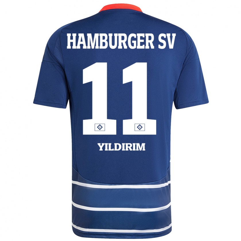 Kandiny Herren Mehmet Yildirim #11 Dunkelblau Auswärtstrikot Trikot 2024/25 T-Shirt