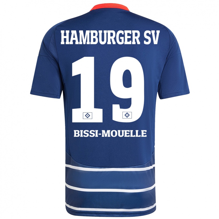 Kandiny Herren Jason Bissi-Mouelle #19 Dunkelblau Auswärtstrikot Trikot 2024/25 T-Shirt