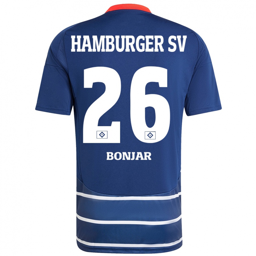 Kandiny Herren Amir Bonjar #26 Dunkelblau Auswärtstrikot Trikot 2024/25 T-Shirt