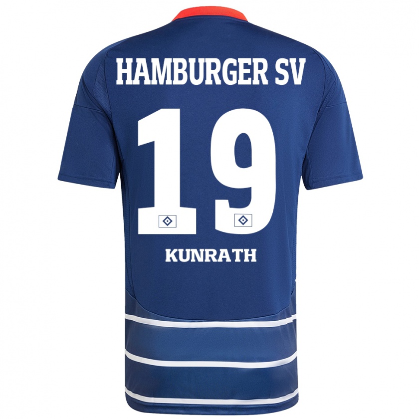 Kandiny Herren Lina Kunrath #19 Dunkelblau Auswärtstrikot Trikot 2024/25 T-Shirt