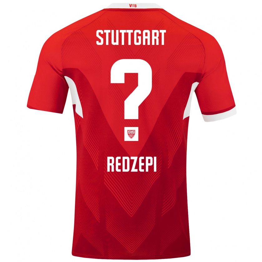 Kandiny Herren Enis Redzepi #0 Rot Weiß Auswärtstrikot Trikot 2024/25 T-Shirt