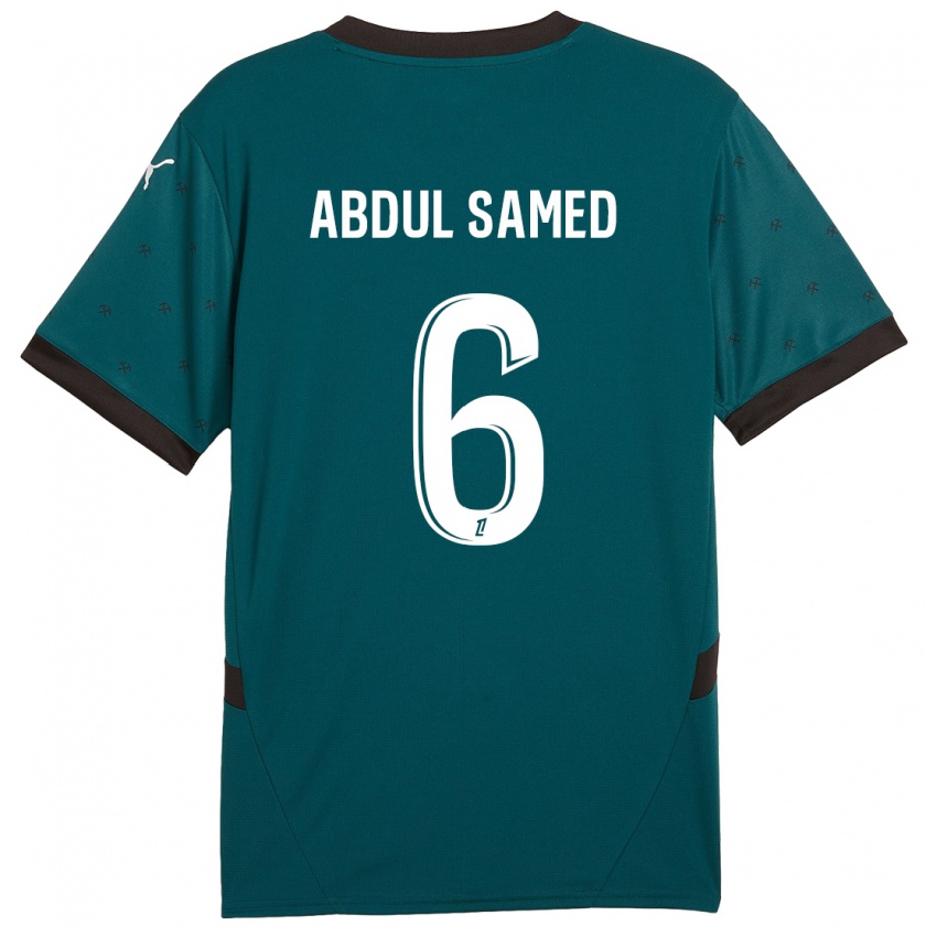 Kandiny Herren Salis Abdul Samed #6 Dunkelgrün Auswärtstrikot Trikot 2024/25 T-Shirt