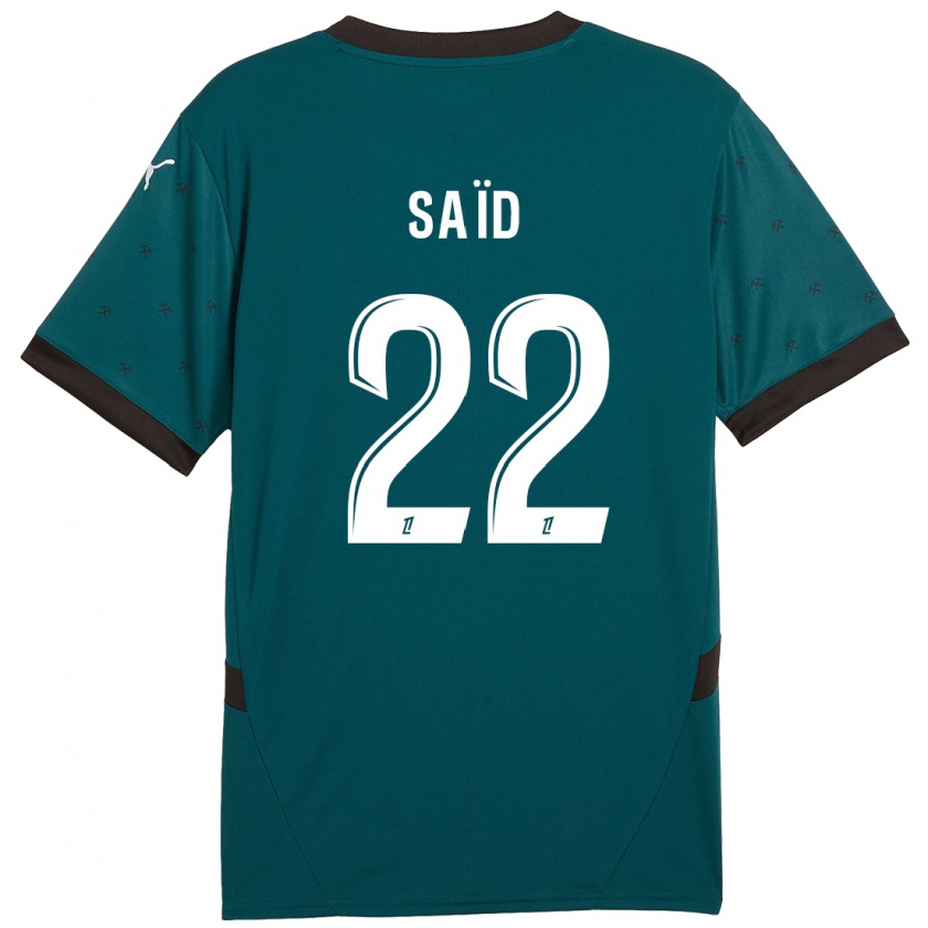 Kandiny Herren Wesley Saïd #22 Dunkelgrün Auswärtstrikot Trikot 2024/25 T-Shirt