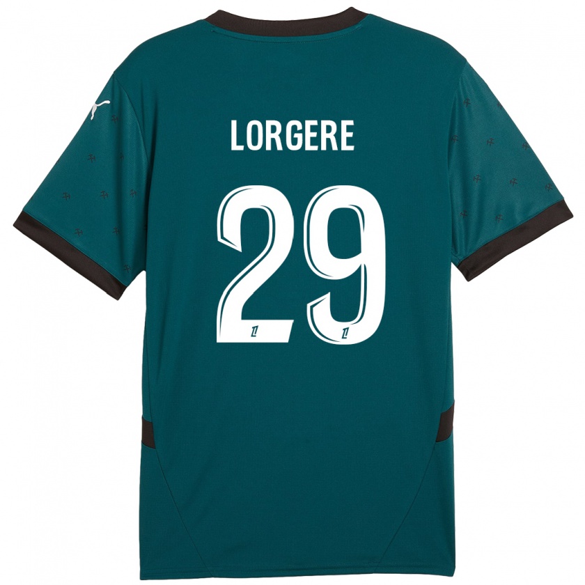 Kandiny Herren Charlotte Lorgeré #29 Dunkelgrün Auswärtstrikot Trikot 2024/25 T-Shirt