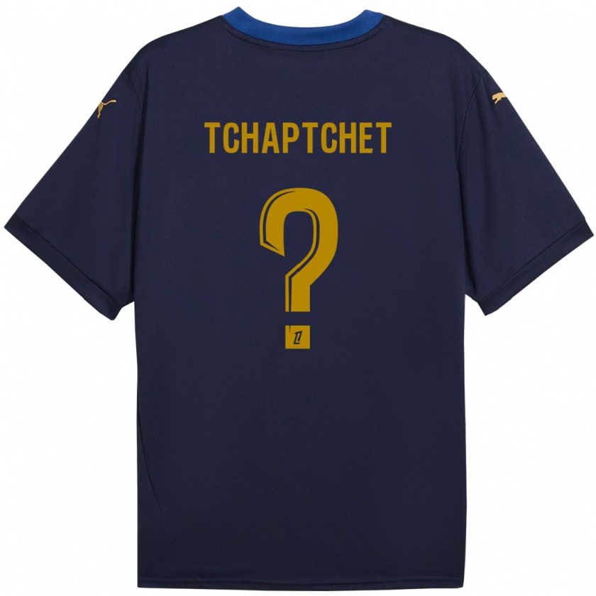 Kandiny Herren Arthur Tchaptchet #0 Marineblau Gold Auswärtstrikot Trikot 2024/25 T-Shirt