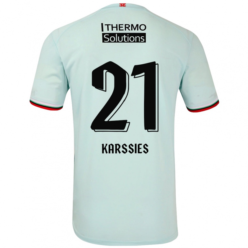 Kandiny Herren Sam Karssies #21 Hellgrün Auswärtstrikot Trikot 2024/25 T-Shirt