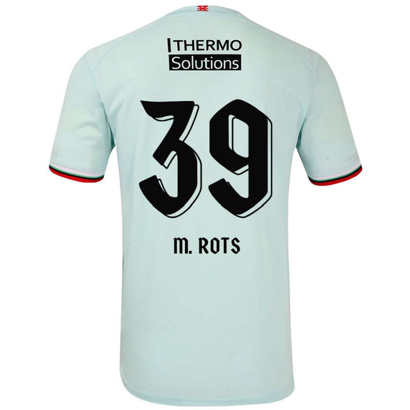 Kandiny Herren Mats Rots #39 Hellgrün Auswärtstrikot Trikot 2024/25 T-Shirt