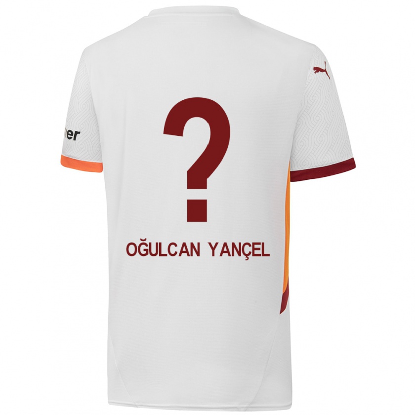 Kandiny Herren Necati Oğulcan Yançel #0 Weiß Gelb Rot Auswärtstrikot Trikot 2024/25 T-Shirt