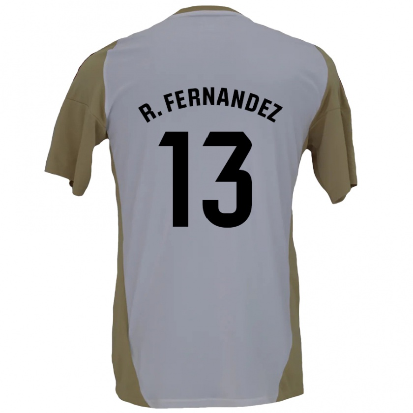 Kandiny Herren Raúl Fernández #13 Braunweiß Auswärtstrikot Trikot 2024/25 T-Shirt